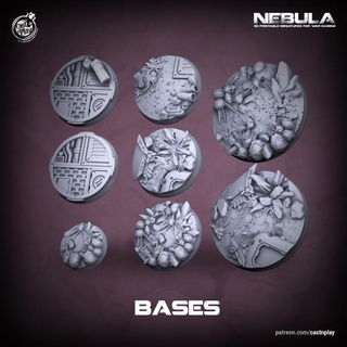 bases pre-supported nebula cast n play Toys & Games Tabletop accessories Characters Creatures Sci-Fi Universe Board scifi castnplay 3d print model - Mito3D