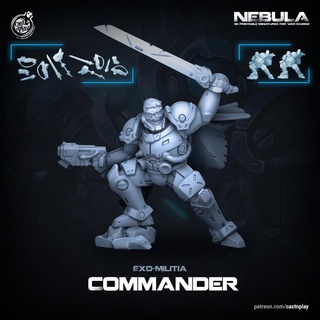 exo commander pre-supported nebula cast n play Toys & Games Tabletop Characters Creatures Sci-Fi Universe Board Store marines wargame castnplay proxy militia 3d print model - Mito3D