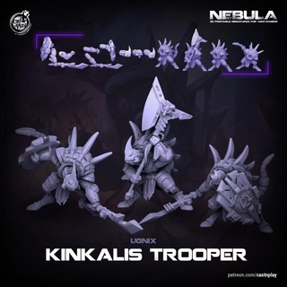 kinkalis troopers pre-supported nebula cast n play Toys & Games Tabletop Characters Creatures Sci-Fi Universe Board Store castnplay presupported 3d print model - Mito3D