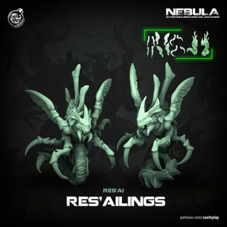 res'ailings pre-supported nebula cast n play Toys & Games Tabletop Characters Creatures Fantasy Universe Board Store scifi castnplay presupported res'ai 3d print model - Mito3D