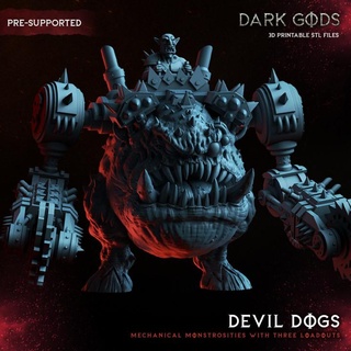 devil dogs - dark gods eternal jaydon hill Toys & Games Tabletop Characters Creatures Sci-Fi Universe Board Store monster orc ork 60mm orks squig orruk killa mek kan 3d print model - Mito3D