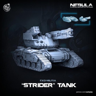 strider tank pre-supported nebula cast n play Toys & Games Tabletop Characters Creatures Sci-Fi Universe Vehicles Machines Board Store exo castnplay presupported 3d print model - Mito3D