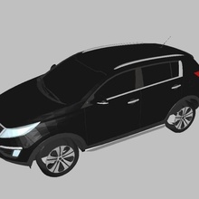 kia sportage 2013 voiture auto suv crossover 3d print model - Mito3D