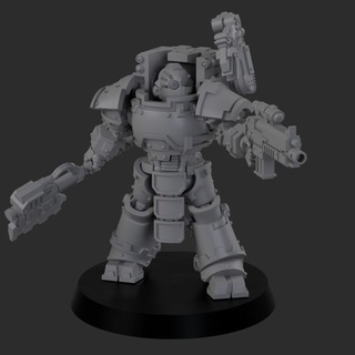forgeborn forge lord laserforge miniatures Toys & Games Tabletop Characters Creatures Sci-Fi Universe Board Store sci-fi space marine 3d print model - Mito3D
