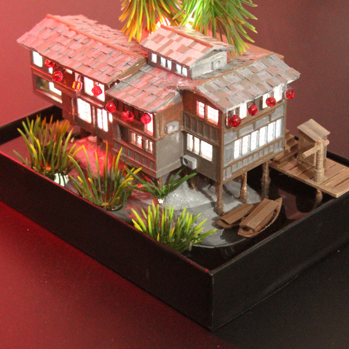 japanisch Stil Bootshäuser Spaß Keegan menezes Scan Welt Asien Japan Architektur Haus Lampe ästhetisch Bootshaus 3D print model - Mito3D