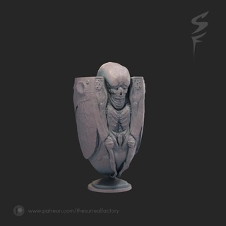 celestial thesurrealfactory Home & Garden Homeware Ornaments Tabletop Characters Creatures Fantasy Universe Store demon alien ancient creature monster old mysterious giger wise odd 3d print model - Mito3D