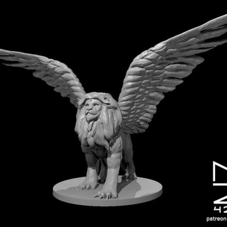 Sphinxes aggiornato miguel zavala giocattoli Giochi tavolo personaggi creature fantasia universo tavola sfinge 3d print model - Mito3D