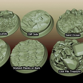 terrain biome bases jigglystix Toys & Games Tabletop accessories Board miniatures warhammer 3dprint 3dprinting dungeonsanddragons minis dnd grimdark dndminiature 3d print model - Mito3D