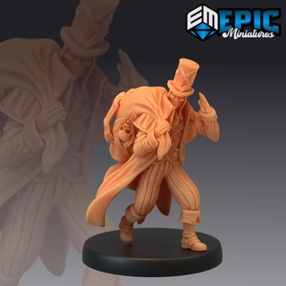 grave digger bag graveyard robber corpse collector smiling murderer epic-miniatures Toys & Games Tabletop Characters Creatures Fantasy Universe Board Store fantasy guard medieval monster rpg warhammer sla enemy tabletop dungeon dnd pathfinder npc pre-supported supported pre 3d print model - Mito3D