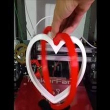 spinning heart photo frame & garden gift love valentine valentines 3d print model - Mito3D