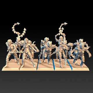 sisters battle dragon's lake miniaturas Toys & Games Tabletop Characters Creatures Fantasy Universe Board Store elf rpg wargames warhammer darkelf wargame rol 9thage ageofsigmar aos theninthage dreadelves 3d print model - Mito3D