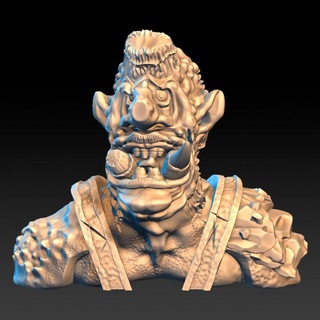 troll bust dragon's lake miniaturas Toys & Games Tabletop Characters Creatures Fantasy Universe Board Store Fan Art Busts fantasy orc wargames warhammer orcs 3d print model - Mito3D