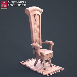 prestador sillas stl miniaturas juguetes juegos mesa caracteres criaturas fantasía universo tablero Tienda 3D imprimible terreno decoración mueble apuntalar guerra d 3d print model - Mito3D