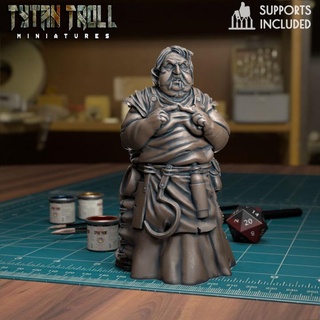 witch cook pre-supported tytantroll miniatures Toys & Games Tabletop Characters Creatures Fantasy Universe Board Store fantasy child minis dnd catcher witches curse strahd coven barovia 3d print model - Mito3D