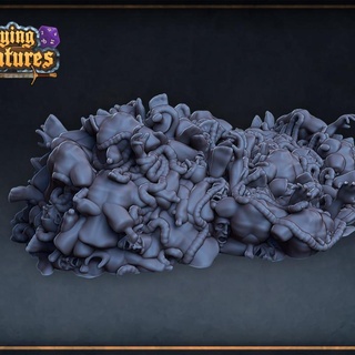 pile bodies roleplaying & miniatures Toys Games Tabletop Characters Creatures Fantasy Universe Board 3D Printable Terrain monster prop miniature death scenary resin tabletop dnd guts presupported remains victims 3d print model - Mito3D