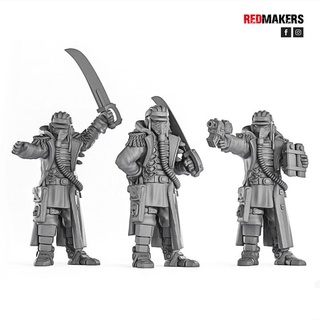 death squad - tank commander imperial force redmakers Toys & Games Tabletop Characters Creatures Sci-Fi Universe Board Store 40k board games guard warhammer miniature 28mm wh40k skifi officer 40000 lemanruss krieg korps dkok 3d print model - Mito3D