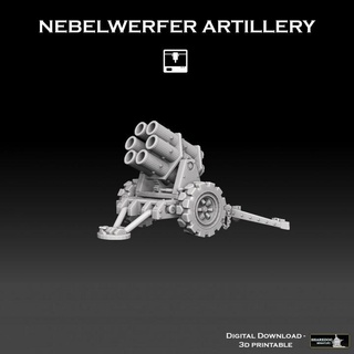 Nebelwerfer topçu paylaşılan günlük minyatürler oyuncaklar oyunlar masaüstü 3D yazdırılabilir arazi yazı tahtası mağaza 40k tabanca roket tank Warhammer ww2 top yer sarsıcı obüs anti thudd Katyuşa 3d print model - Mito3D