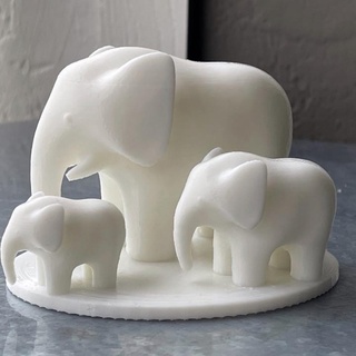 elephant family philippe barreaud elephantfamily 3d print model - Mito3D