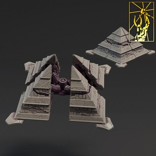 cyber fucina cree poliedro titano miniature negozio sci fi spazio navicella spaziale stella terreno veicolo giochi guerra piramide scifi Blade Runner cancello 3d print model - Mito3D