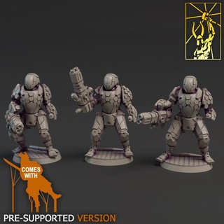 cyber forge supaku cloak suits titan miniatures Tabletop Characters & Creatures Store sci-fi star unit wargames scifi bladerunner gate stealth 3d print model - Mito3D