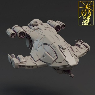 cyber forge cree skydevil titan miniatures Store sci-fi ship space spaceship scifi wargame vechicle 3d print model - Mito3D