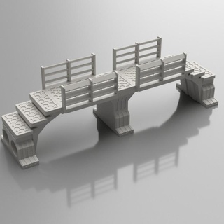 modular pipes system - raised catwalk fr3d the3dprinting tabletop scenery 3d print model - Mito3D