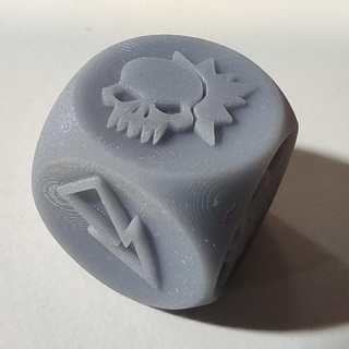 16mm fantasy football block dice adrian tollis Toys & Games Tabletop accessories Board ball die blood 3d print model - Mito3D