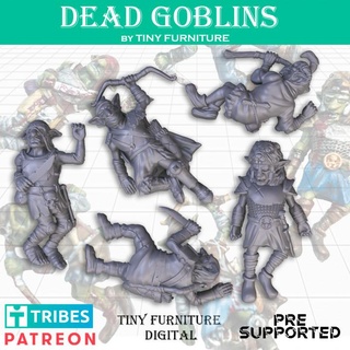 dead goblins harvest war tiny furniture Toys & Games Tabletop Characters Creatures Fantasy Universe Board dragons dungeons games warhammer roleplaying tabletop markers d&d pathfinder casualty 3d print model - Mito3D