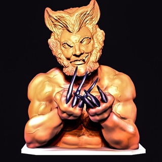 Wolverine yigitman hayran Sanat büstler x Men kahramanlar mutant Logan silah 3d print model - Mito3D