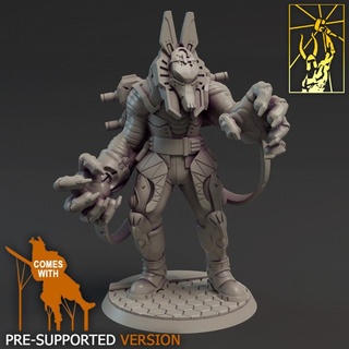 cyber forge cree centauri anubis titan miniatures Toys & Games Tabletop Characters Creatures Sci-Fi Universe Board Store monster mummy sci-fi space pyramid ra scifi wargame 3d print model - Mito3D