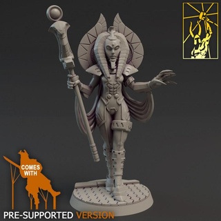cyber forge cree zahrapatra 2nd quadrant's queen titan miniatures Tabletop Characters & Creatures Store mummy rpg space star lord priest mage boardgame gate wargame 3d print model - Mito3D