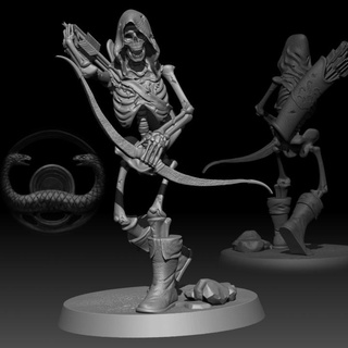 skeleton archer 2 postmortemnihiliest Toys & Games Tabletop Characters Creatures Fantasy Universe Board army fantasy undead d&d 3d print model - Mito3D