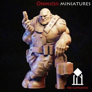 hulked commando pre-supported stanislav kuznetsov Toys & Games Tabletop Characters Creatures Fantasy Universe Board Store soldier trooper miniature tabletop ogre wargame 3d print model - Mito3D