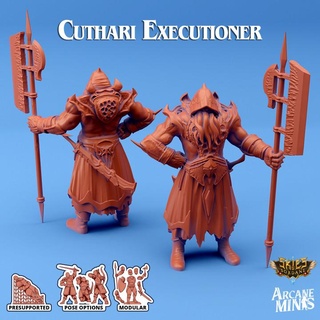 cuthari executioner arcane minis Store axe dragon dragons dungeons guard modular roleplay rpg spear steampunk weapons staff crystal mind tentacle dungeon tentacles d&d hood 28mm dnd 35mm 32mm muscular illithid 5e mindflayer airships poses mind-flayer presupported pre-supported arcanapunk magipunk magitech sordane supported skies sordalite polearms 3d print model - Mito3D