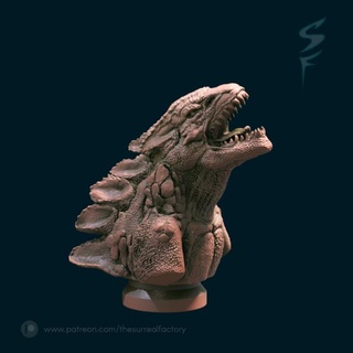 grand dragon bust thesurrealfactory Toys & Games Tabletop Characters Creatures Board Store Fan Art Busts creature fantasy lizard monster 3d print model - Mito3D