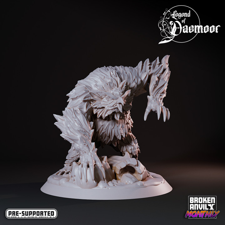 leyenda daemoor búho roto yunque miniaturas juguetes juegos mesa caracteres criaturas fantasía universo tablero Tienda mini monstruo dnd 3D print model - Mito3D