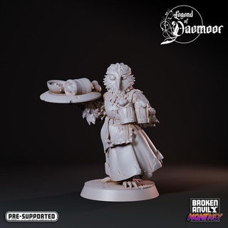 legend daemoor - owlfolk innkeeper broken anvil miniatures Toys & Games Tabletop Characters Creatures Fantasy Universe Board Store dnd npc 3d print model - Mito3D