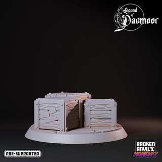 legend daemoor - crates broken anvil miniatures Toys & Games Tabletop Characters Creatures Fantasy Universe Board Store 3D Printable Terrain terrain props 3d print model - Mito3D