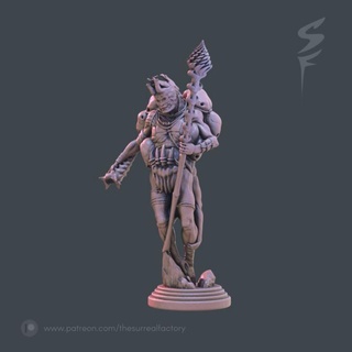 hive priest thesurrealfactory Toys & Games Tabletop Characters Creatures Fantasy Universe Board alien creature flying strange odd 3d print model - Mito3D