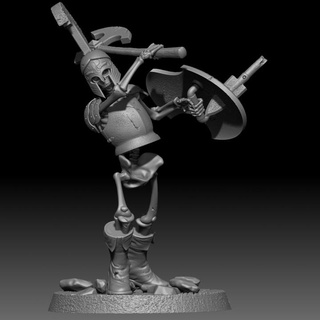 skeleton heavy fighter 2 postmortemnihiliest Toys & Games Tabletop Characters Creatures Fantasy Universe Board army undead d&d fantsy 3d print model - Mito3D