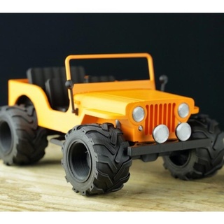 willys todoterreno completamente imprimible soarpix 3d diseños RC coches tractor coche vehiculo modelo escala juguete willysmb 3d print model - Mito3D