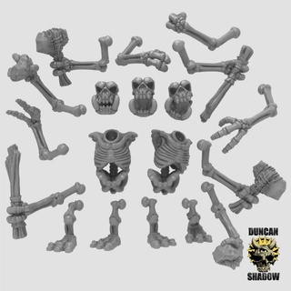 scheletro calcolo troll multipart kit pre supportato l duncan ombra giocattoli Giochi tavolo personaggi creature fantasia universo tavola negozio non morti warhammer Dungeons and Dragons dnd giochi kingsofwar ttrpg 3d print model - Mito3D