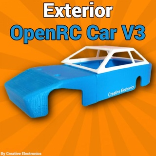 ouvert rc voiture v3 extérieur Créatif électronique jouets Jeux rechange pièces RC voitures openrc 3d print model - Mito3D