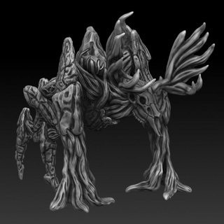 ceset kökü ilkel önceden desteklenen Hivemind minis oyuncaklar oyunlar masaüstü karakterler yaratıklar fantezi Evren yazı tahtası canavar ölümsüz ent Ageofsigmar Treelord Treefolk 3d print model - Mito3D