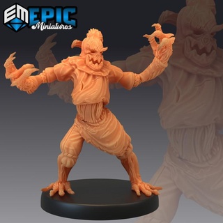 scarecrow angry farmland hay creature classic monster epic-miniatures Toys & Games Tabletop Characters Creatures Fantasy Universe Board Store crow fantasy farm medieval rpg warhammer sla enemy land tabletop dungeon dnd pathfinder scare npc pre-supported supported pre 3d print model - Mito3D