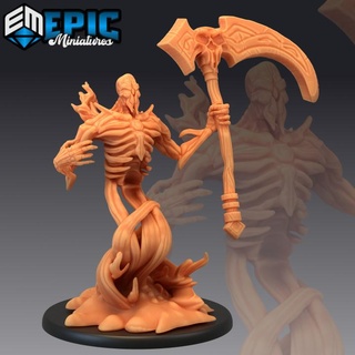 shadow horror scythe creeping darkness burning slime creature epic-miniatures Toys & Games Tabletop Characters Creatures Fantasy Universe Board Store fantasy medieval monster rpg warhammer sla enemy tabletop dungeon dnd pathfinder npc pre-supported supported pre 3d print model - Mito3D