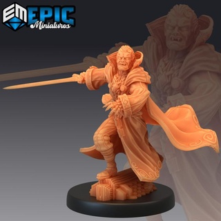 count dracula sword classic vampire lord blood castle boss encounter epic-miniatures Toys & Games Tabletop Characters Creatures Fantasy Universe Board Store fantasy medieval monster rpg warhammer sla enemy tabletop dungeon dnd pathfinder npc pre-supported attacking supported pre 3d print model - Mito3D