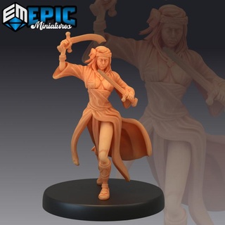 vampire huntress sword female undead hunter monster killer epic-miniatures Toys & Games Tabletop Characters Creatures Fantasy Universe Board Store fantasy girl medieval rpg warhammer woman sla enemy tabletop dungeon dnd pathfinder npc pre-supported supported pre 3d print model - Mito3D