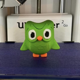 duo gufo duolingo app miko aj casa giardino articoli per ornamenti giocattoli Giochi animale creatura figure animali minifigure gufi owl 3d print model - Mito3D