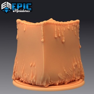 cube slime gelatinous pudding classic creature epic-miniatures Toys & Games Tabletop Characters Creatures Fantasy Universe Board Store black fantasy medieval monster rpg warhammer sla enemy tabletop dungeon dnd pathfinder npc pre-supported supported pre 3d print model - Mito3D